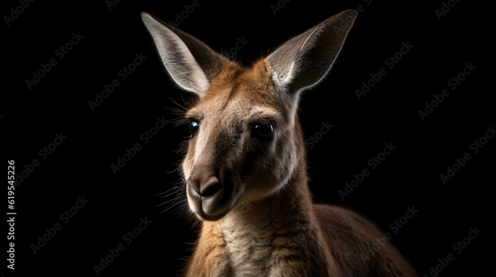 Fototapeta premium kangaroo animal wildlife nature mammal generative ai