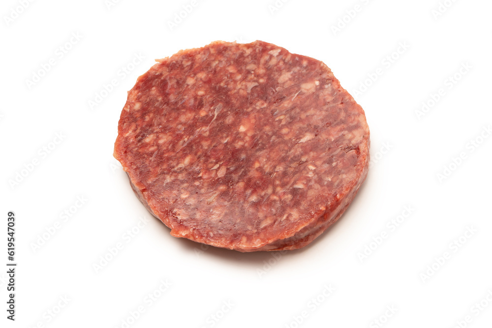 Raw minced beef isolated on white background. Raw minced beef isolated on white background.