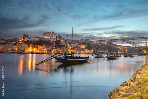 Viewpoint trom the city of porto during sunrise  Porto  Portugal june 20 2023.