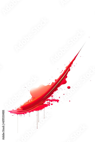 Image of an explosion of red paint