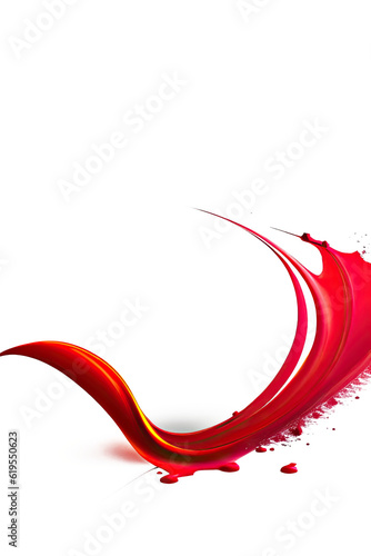 Image of an explosion of red paint