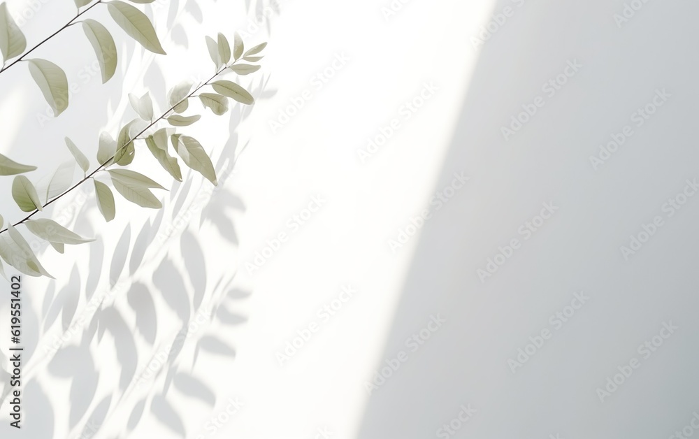 Leaf shadow on wall blur background. Nature tropical leaves tree branch and plant with sunlight and foliages leaves shadow. Minimal abstract background for product presentation. Leaf shadow on wall blur background. Nature tropical leaves tree branch and plant with sunlight and foliages leaves shadow. Minimal abstract background for product presentation.