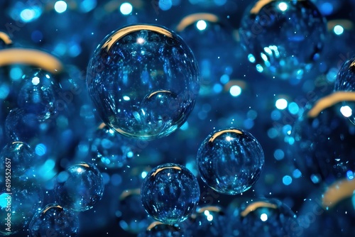 Wallpaper Mural Fresh transparent spheres background, generative ai Torontodigital.ca