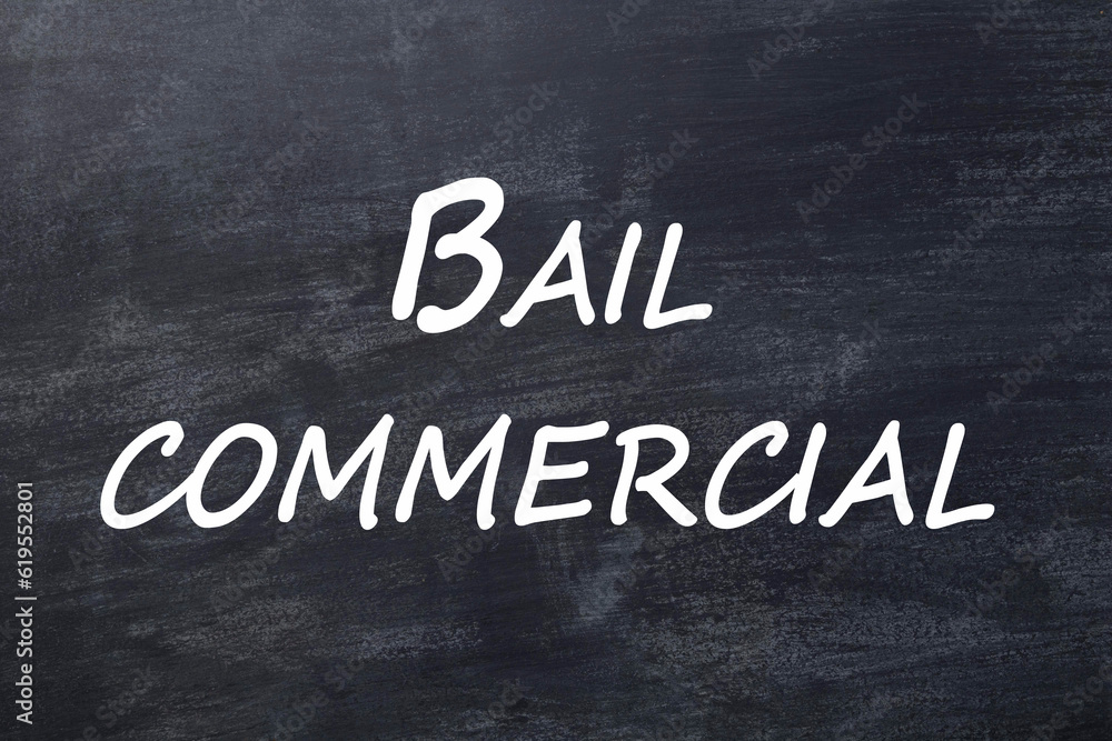 Fototapeta premium Bail commercial tableau