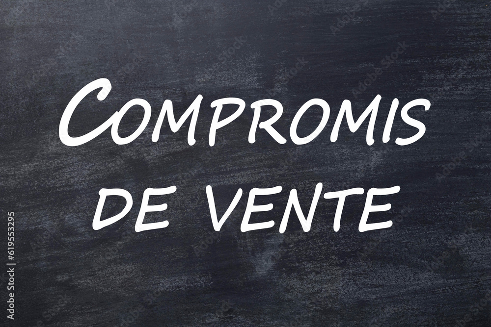 Fototapeta premium Compromis de vente tableau