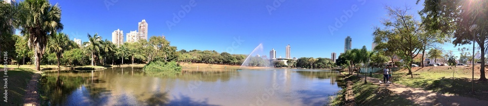 Panorâmica do Parque Areião na cidade de Goiânia