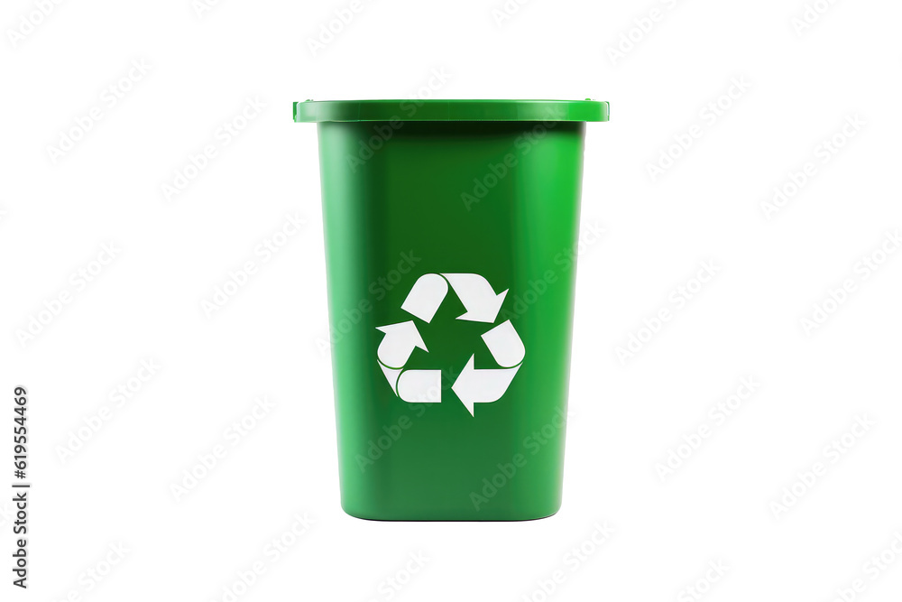 kitchen Recycling bin on transparent background (PNG). Generative AI. kitchen Recycling bin on transparent background (PNG). Generative AI.