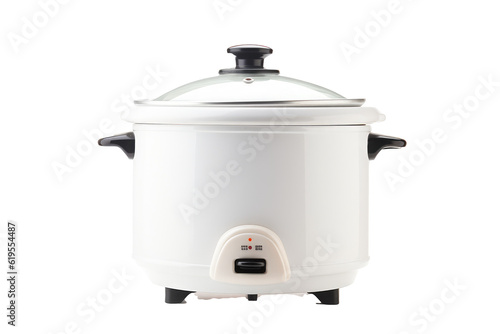 : kitchen Rice cooker on transparent background (PNG). Generative AI.