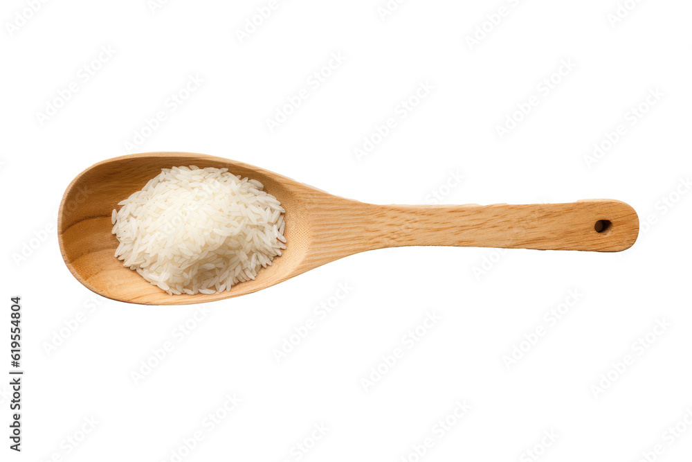 kitchen Rice pale on transparent background (PNG). Generative AI. kitchen Rice pale on transparent background (PNG). Generative AI.