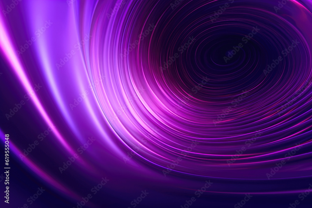 Fototapeta premium Enchanting Violet Spiral: Mystical Background Design. Generative AI