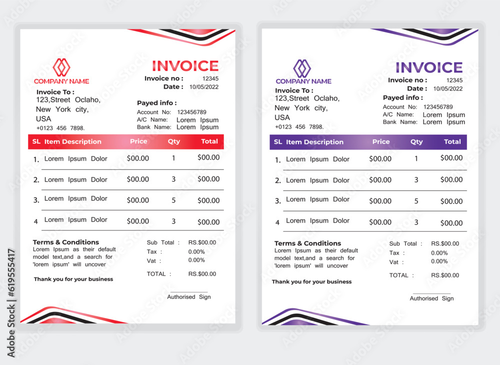 Business Minimal Corporate Invoice design template vector illustration bill form price . Creative template and stationery design payment agreement design template Cash Memo, Vector Quotation Design Business Minimal Corporate Invoice design template vector illustration bill form price . Creative template and stationery design payment agreement design template Cash Memo, Vector Quotation Design