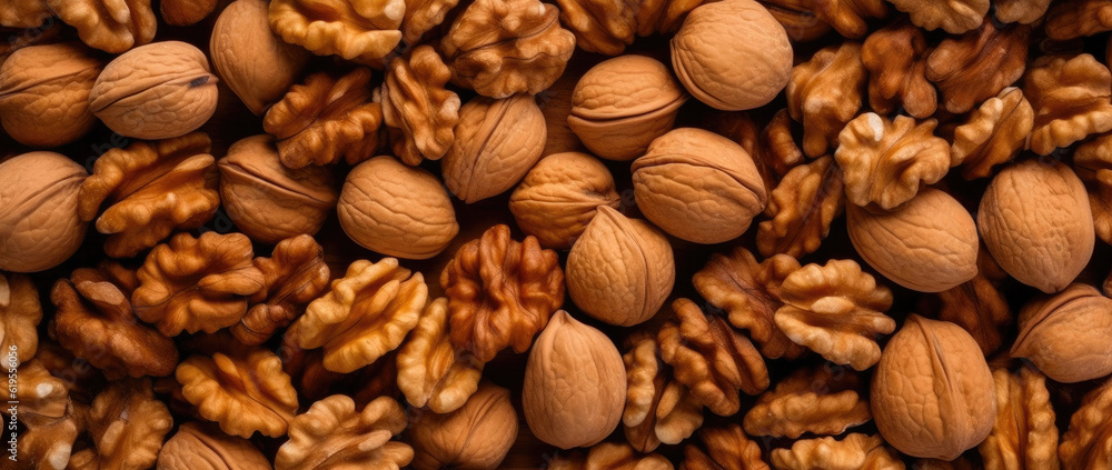A Heap of Fresh Walnuts. Generative AI A Heap of Fresh Walnuts. Generative AI