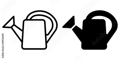 ofvs385 OutlineFilledVectorSign ofvs - watering can vector icon . isolated transparent . black outline and filled version . AI 10 / EPS 10 / PNG . g11725