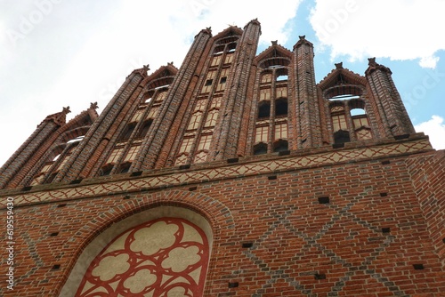 The gable medieval Gothic church of St Catherine of Alexandria in Brodnica
