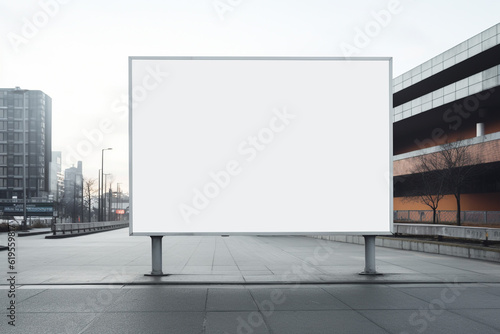 blank billboard for advertisement, blank billboard mockup, Generative AI. 