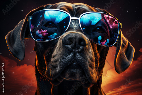 dog with sunglasses © Unicorn Trainwreck