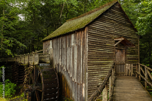 Cades Cove Historical Grist Mill in the Great Smoky Mountains National Park in Tennessee