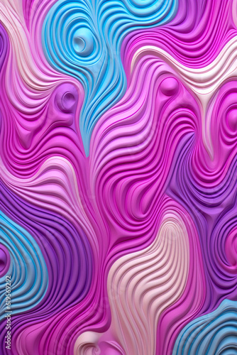 Flowing Colors: Beautiful Abstract Background with Fluid, Gradient, and Line Design, AI Generated