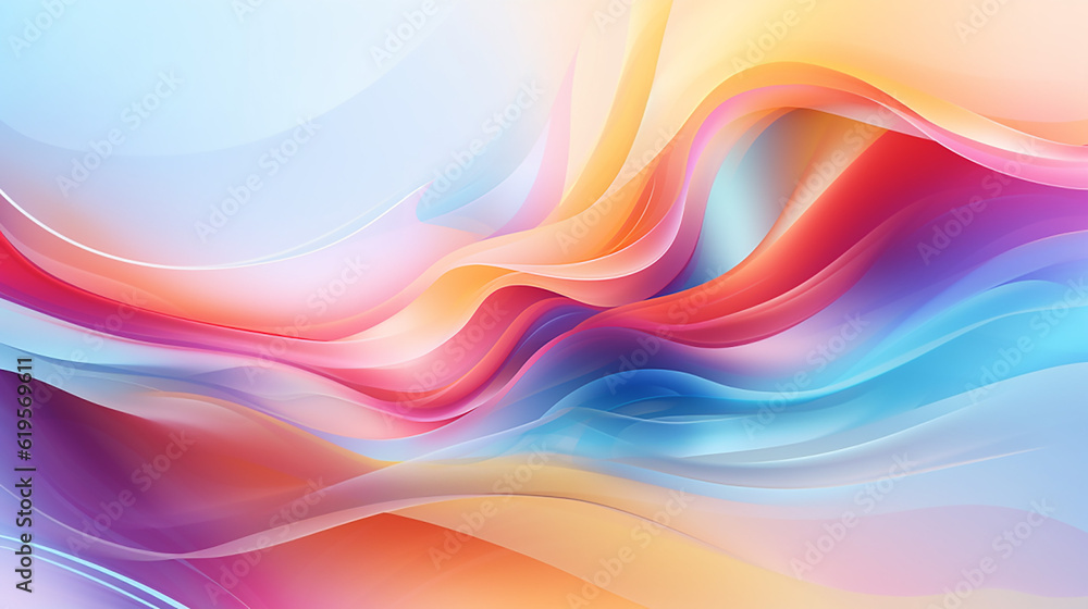 Dynamic abstract background with  wave effect. Flow, movement