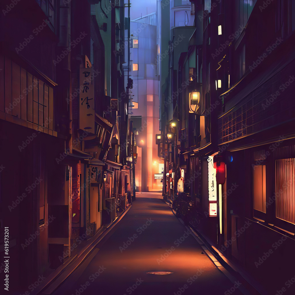 night city street toyko