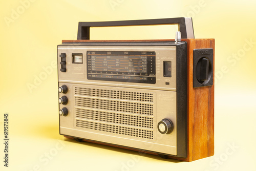 Old transistor radio. 