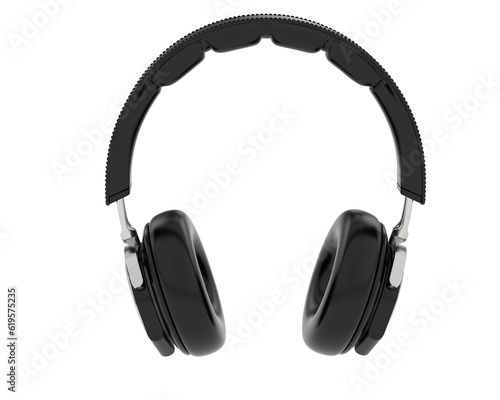 Headphones isolated on transparent background. 3d rendering - illustration