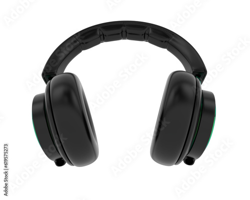 Headphones isolated on transparent background. 3d rendering - illustration