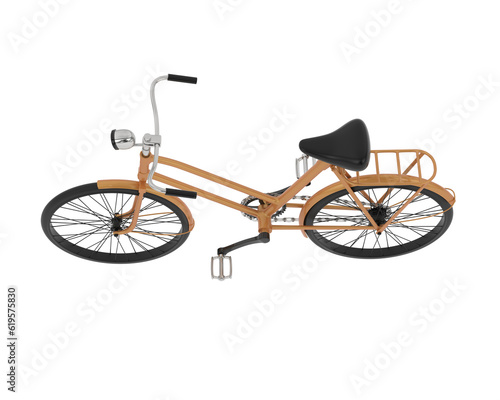 Bicycle isolated on transparent background. 3d rendering - illustration