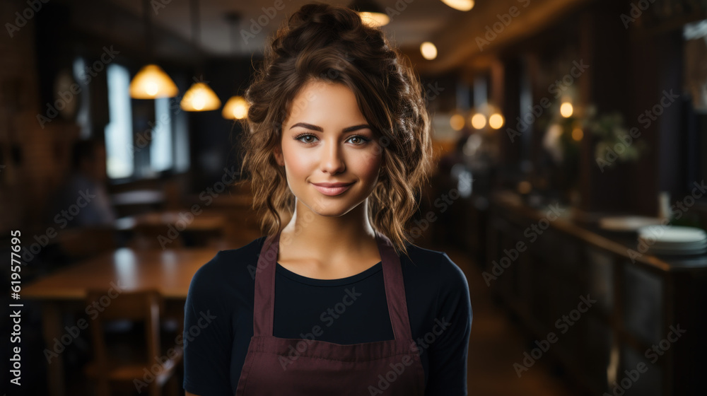 Chef at the restaurant created with generative AI technology Chef at the restaurant created with generative AI technology