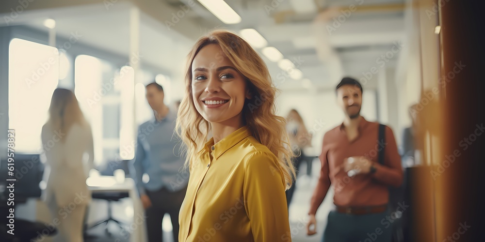 smiling business woman, office, business smiling business woman, office, business