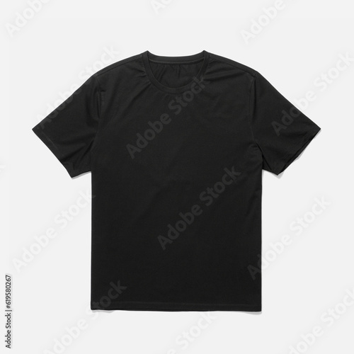 black slim cotton Tshirt