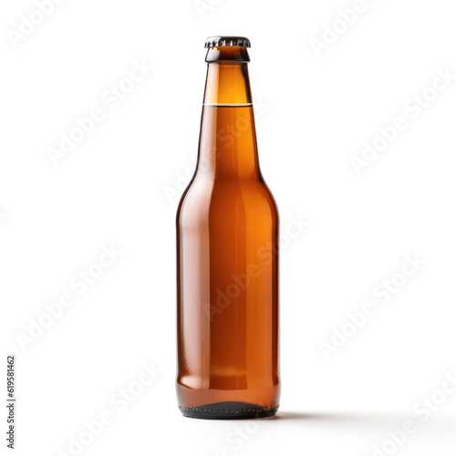 Brown beer bottle mock up