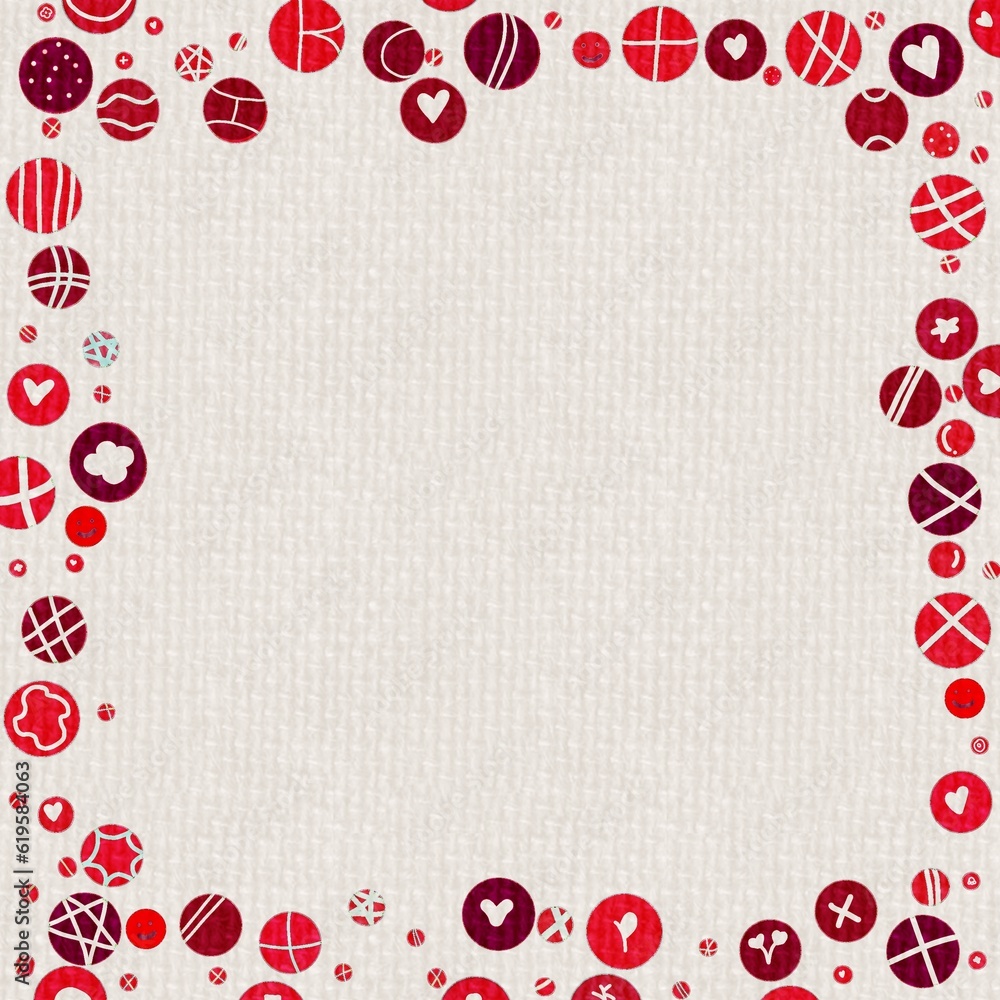 Frame made of various striped balls on white background Frame made of various striped balls on white background
