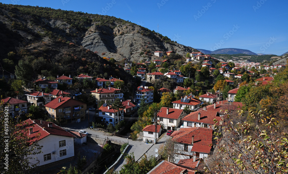 Goynuk Town, located in Bolu, Turkey, is an important tourism city with its old Ottoman houses and historical monuments.