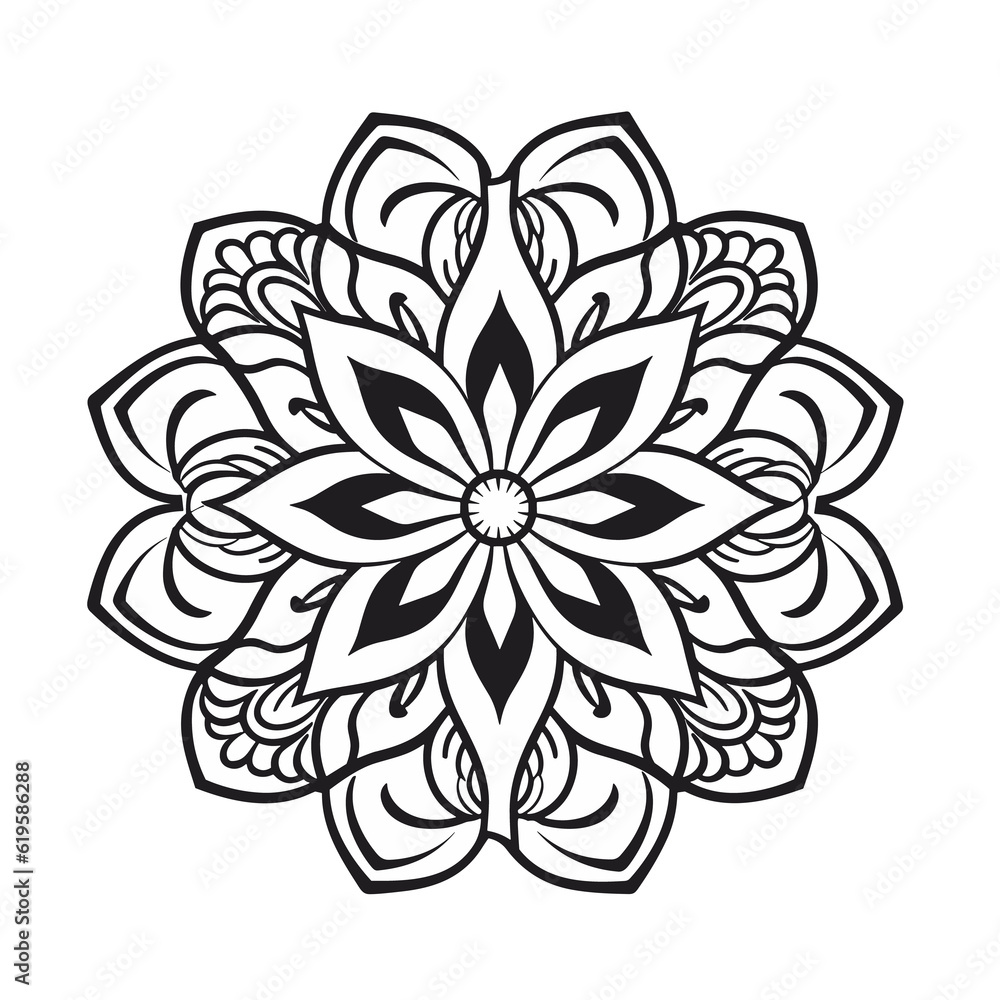 Mandala, colouring book for kids, PNG illustration Mandala, colouring book for kids, PNG illustration