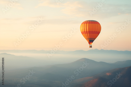 hot air balloon in the sky © alphazero