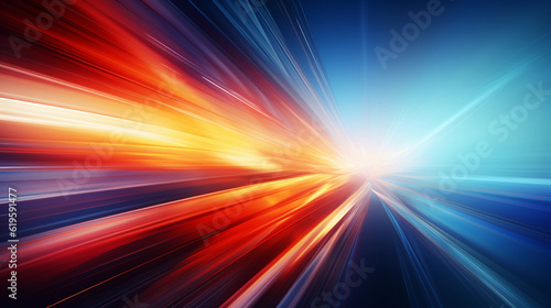 Abstract background with speedy motion blur creating flashy pattern of straight lines