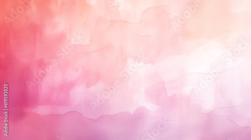 Gradient watercolor full-page background magenta to light peach