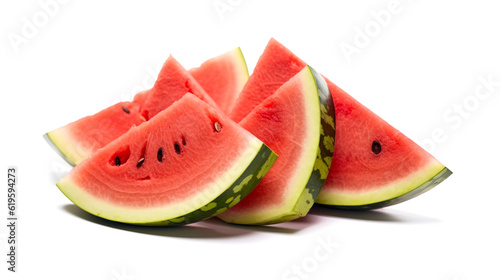 slice of watermelon isolated