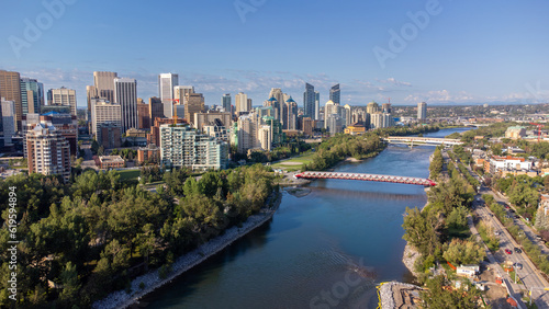 View of Calgary's skyline on a beautiful day. © Jeff Whyte