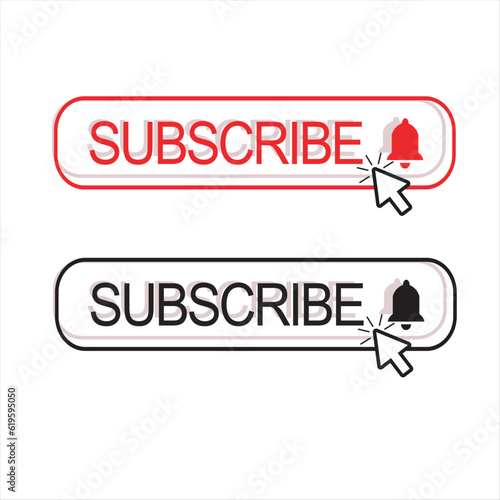 Subscribe button sign