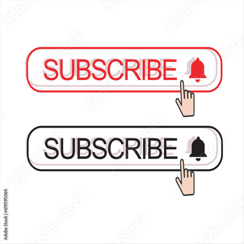 Subscribe button sign