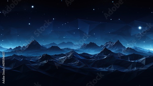 PSD abstract polygonal space low poly dark background