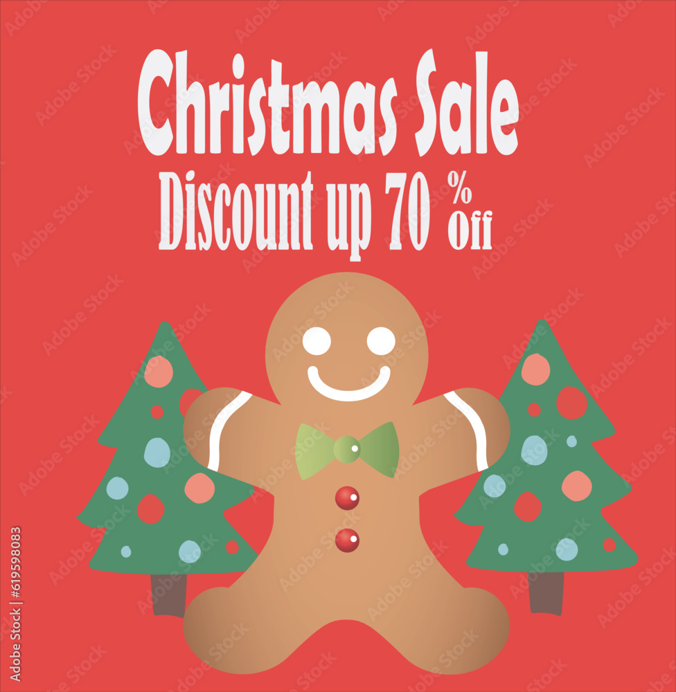 Christmast sale promotion banner