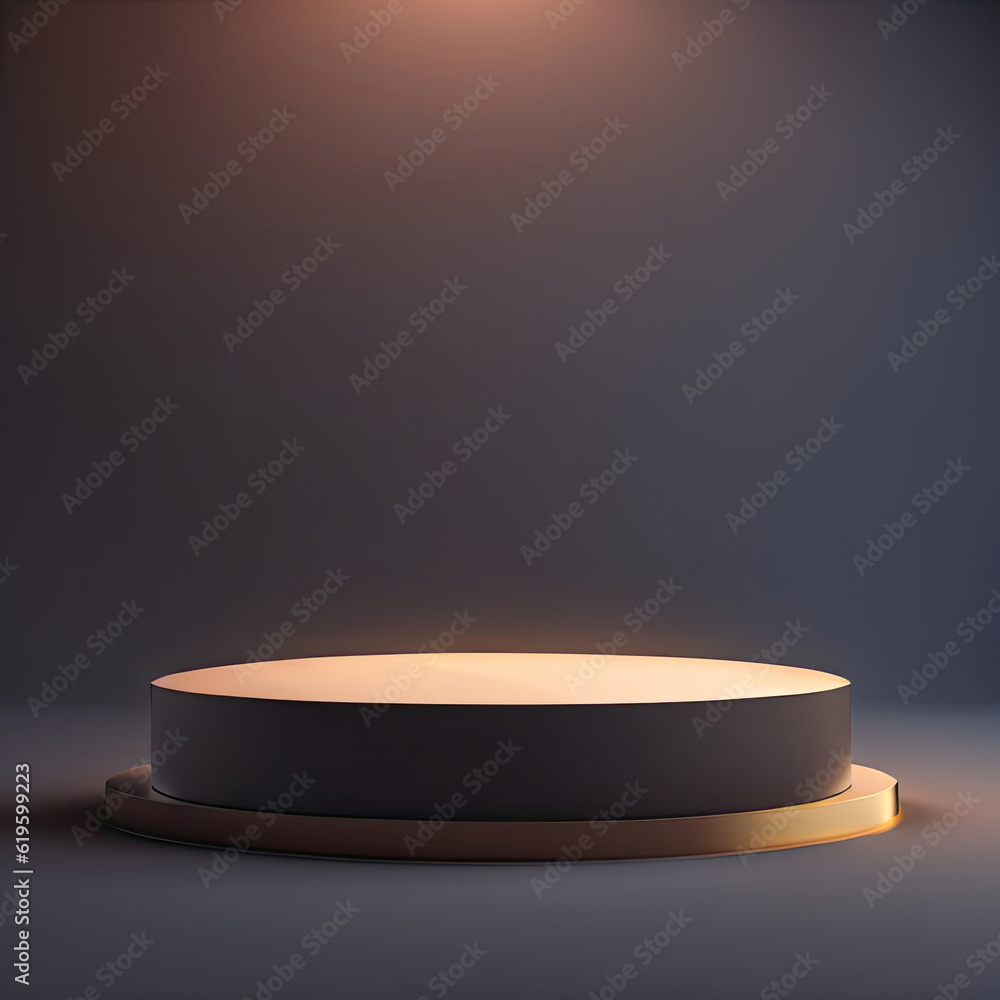 Image of an illuminated podium Image of an illuminated podium