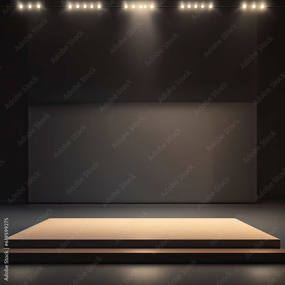 Image of an illuminated podium Image of an illuminated podium