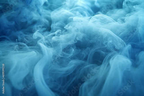 Enigmatic design with a backdrop of swirling smokey fog. Generative AI