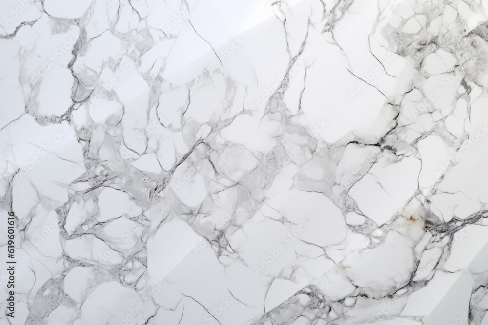 Obraz premium Nature-inspired white marble texture, ideal for sophisticated designs. Generative AI