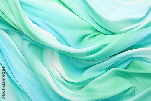 Wallpaper Mural a refreshing fusion of mint green and seafoam blue abstract shape for backgrounds, generative ai Torontodigital.ca