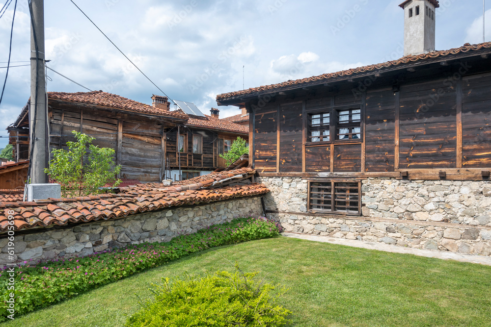 Typical Street and old houses in town of Koprivshtitsa,Bulgaria Typical Street and old houses in town of Koprivshtitsa,Bulgaria